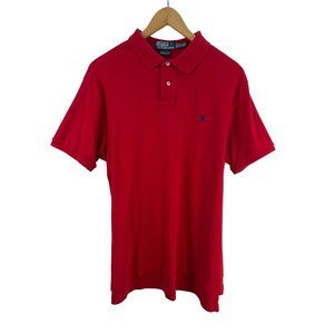 Polo Ralph Lauren Custom Fit Mens sz XL Red Polo Shirt Short Sleeve